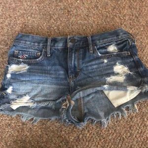 Hollister Ripped Jean Shorts